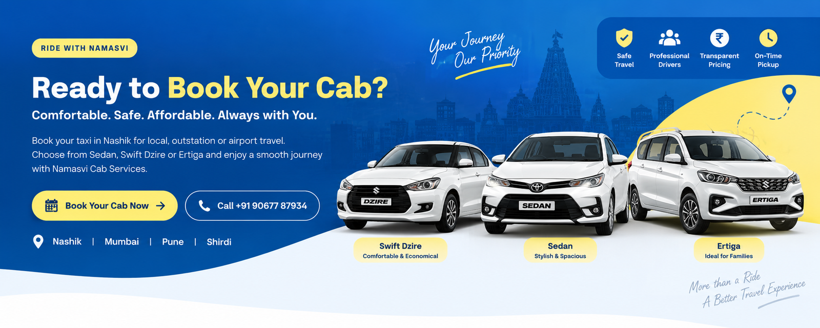 Namasvi Cab Services - Book Your Cab in Nashik